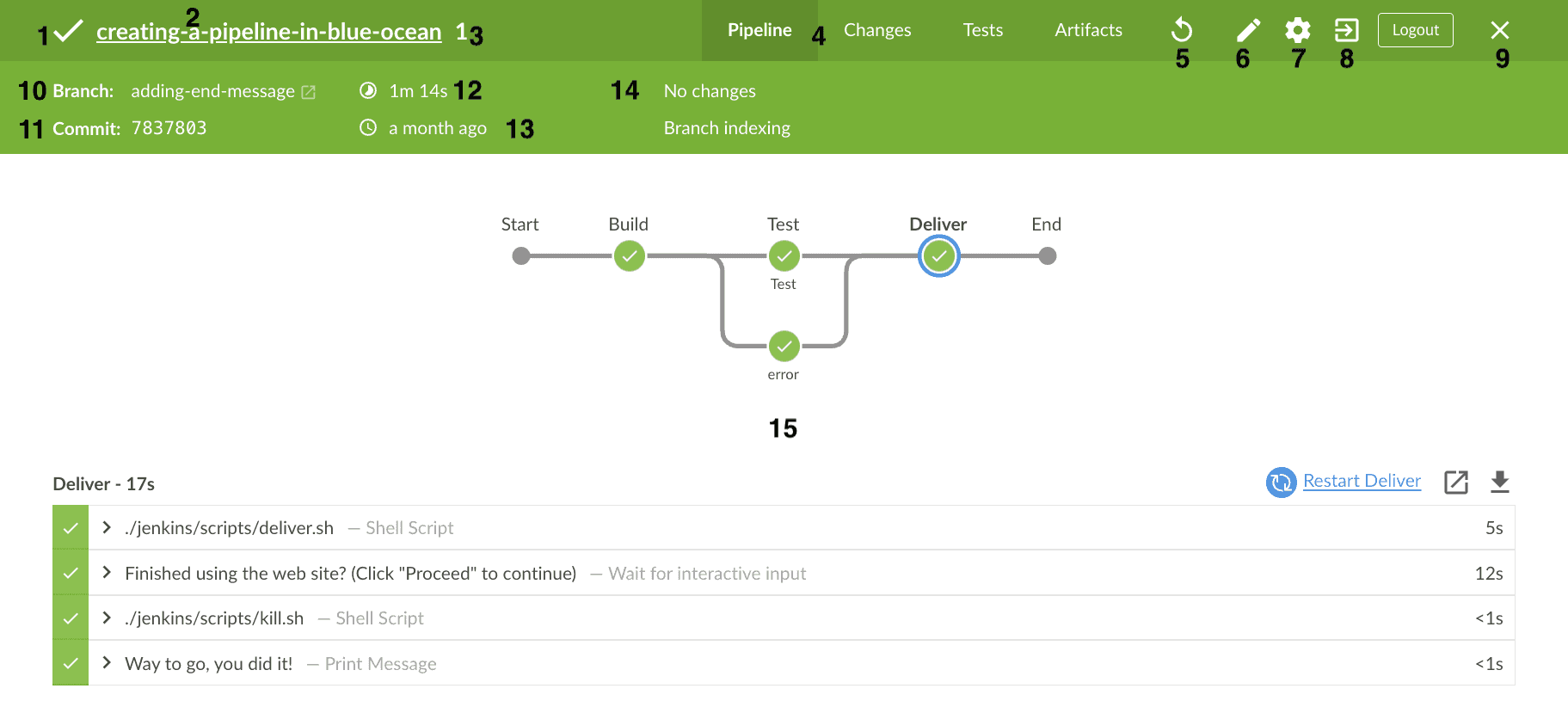Overview of the Pipeline Run Details