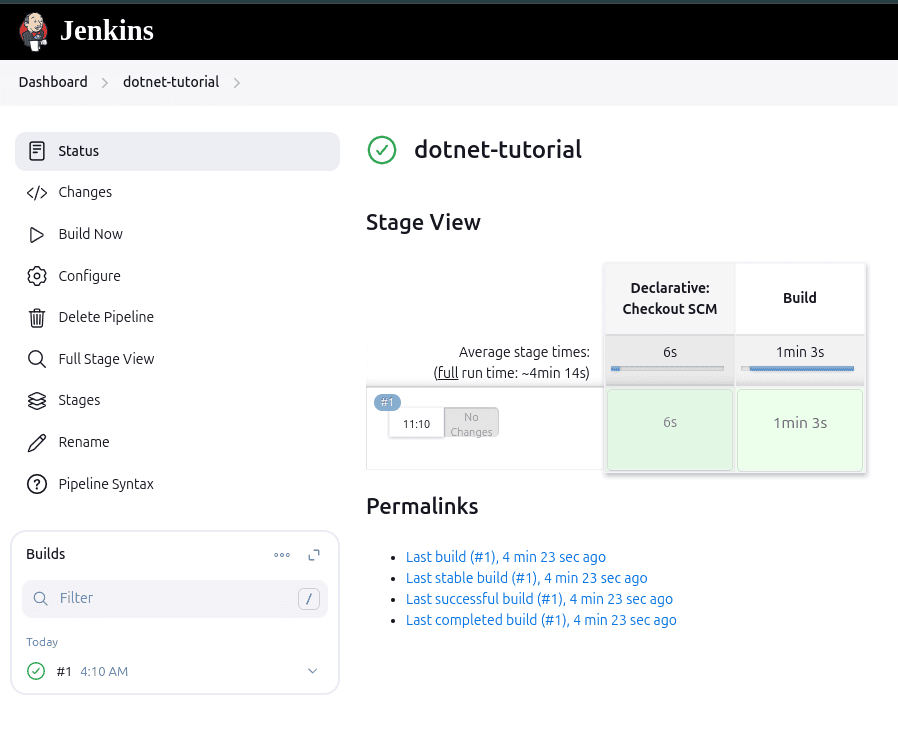 Initial Pipeline Success