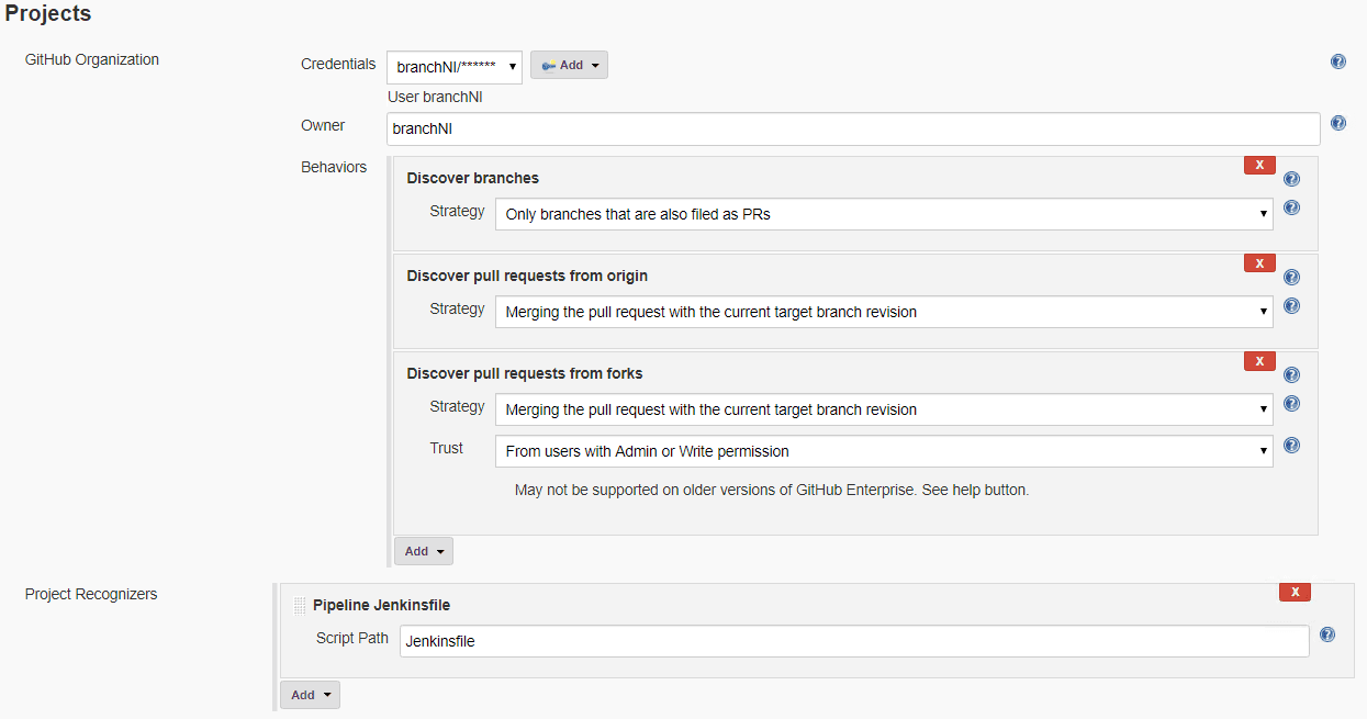 github item project settings