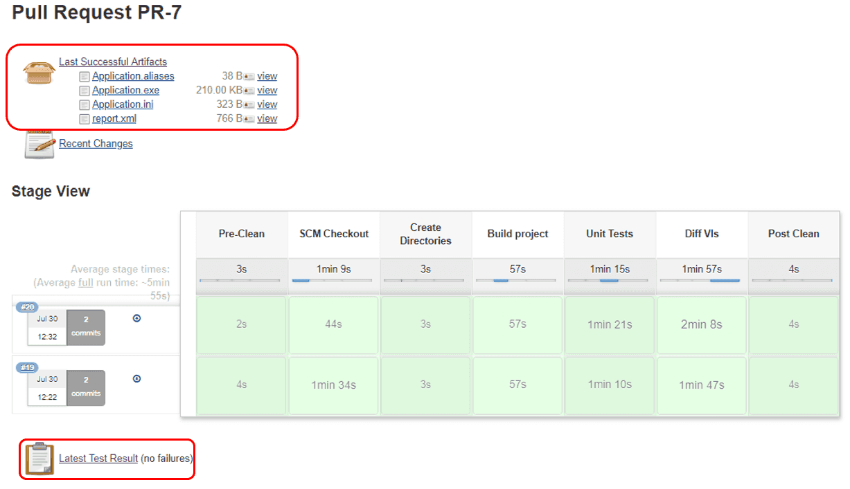 jenkins build artifacts
