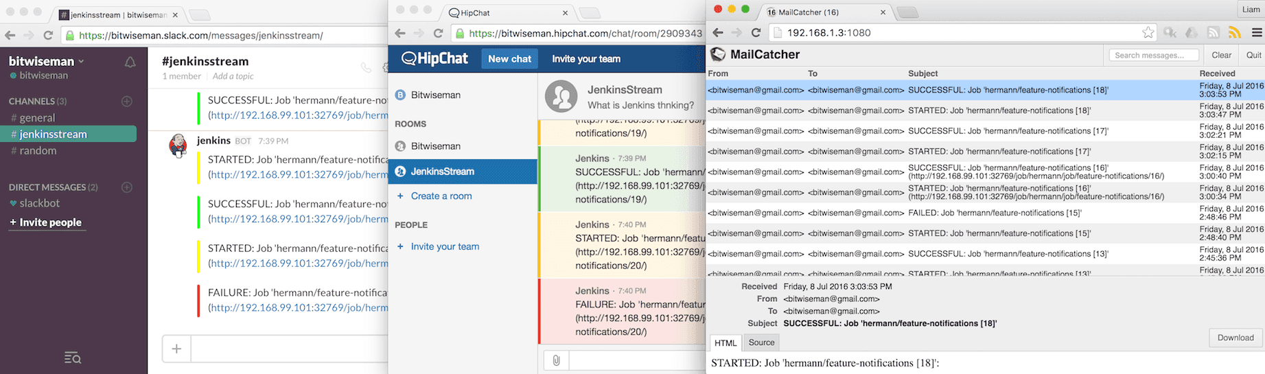 Final View of Notifications