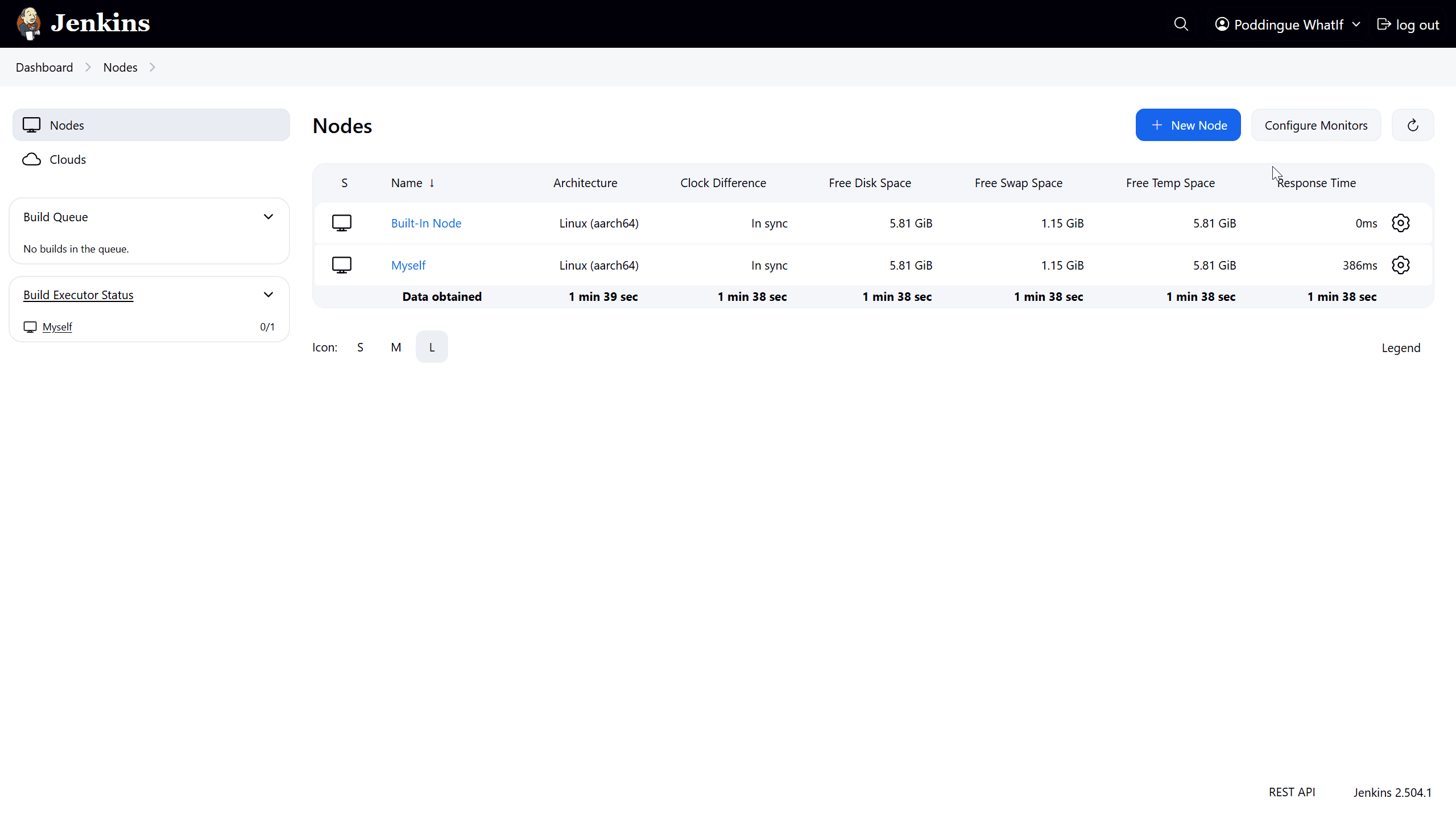 No more warning about the built-in node