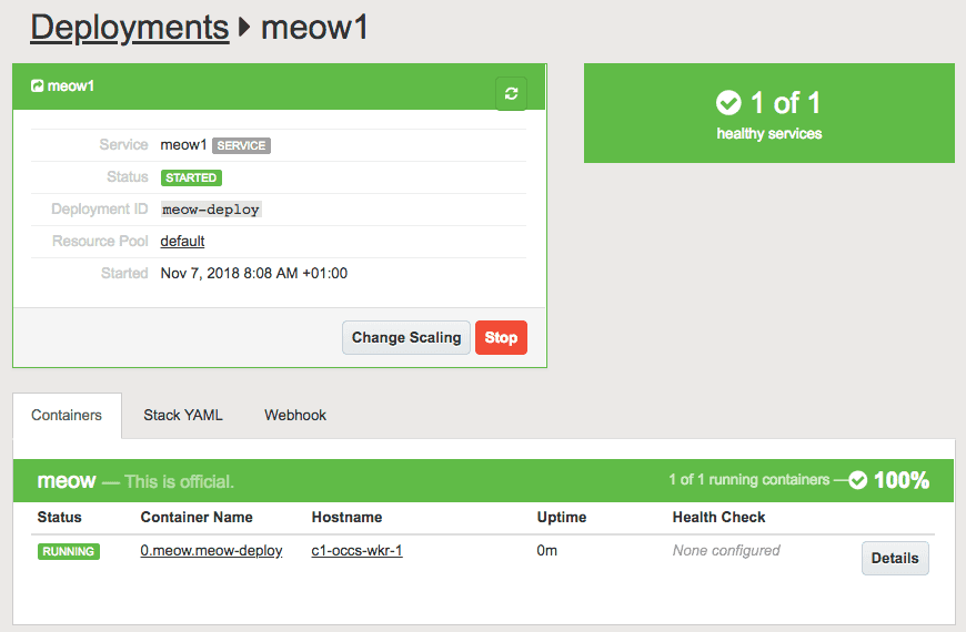 The quality assured Docker container runs in the Oracle Cloud. 07