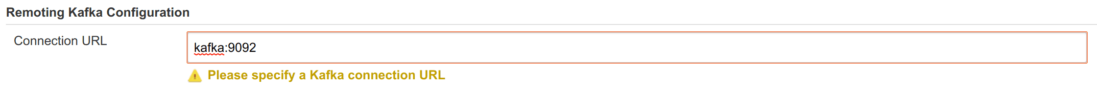 Remoting Kafka Global Configuration kafka global config