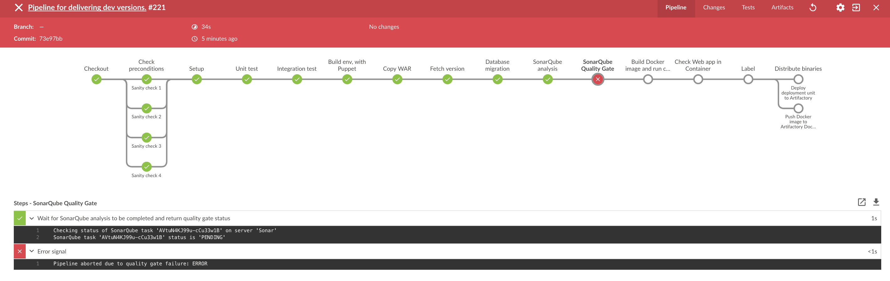01 PipelineFailedBlueOcean